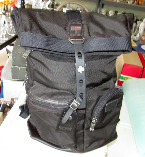 Tumi Luke Roll Top Backpack Alpha Bravo Good Used Condition