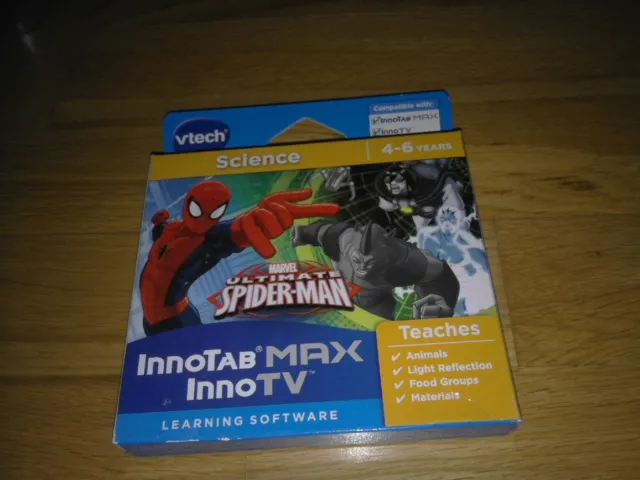 Vtech Innotab Max Innotv Games Marvel Ultimate Spiderman Science