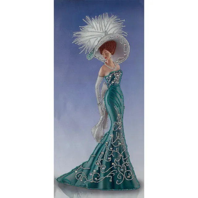 DIY Special-shape Diamond Painting Dress Lady Partial Drill Rhinestone Wall Kit