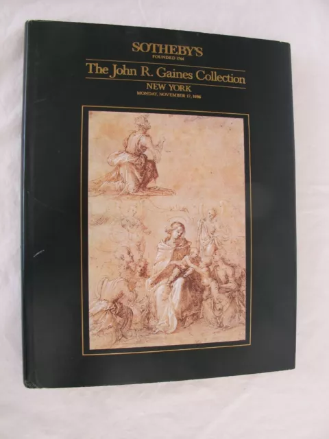 Sothebys Art Auction Catalogue : The John R Gaines Collection NYC Hardback 1986