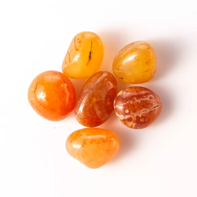 50g Tumbled Red Carnelian Gemstone Crystal 4-7 Stones Natural Gem Rock Specimens