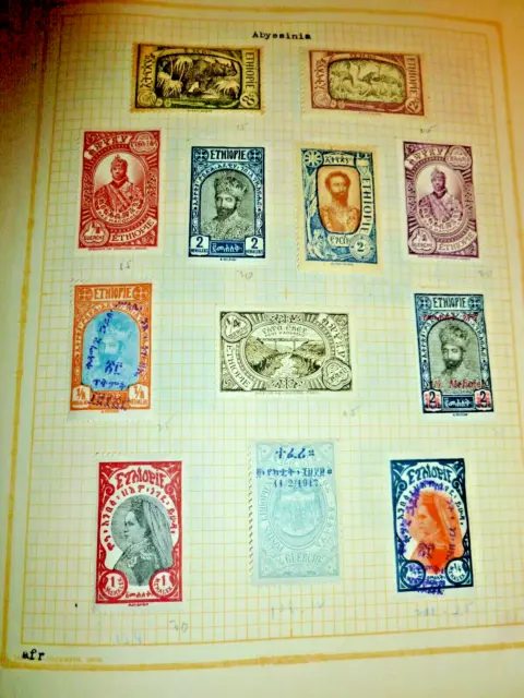 Ethiopia  (few OVERPRINTED)  Stamp Page 204 234 108 233 165 217 127 145