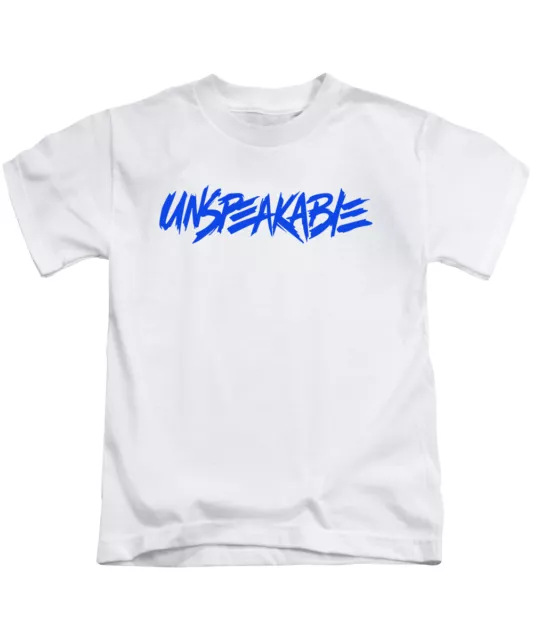Unspeakable Kids T-Shirt Tee Top YouTuber YouTube Girls Boys (Blue Print)