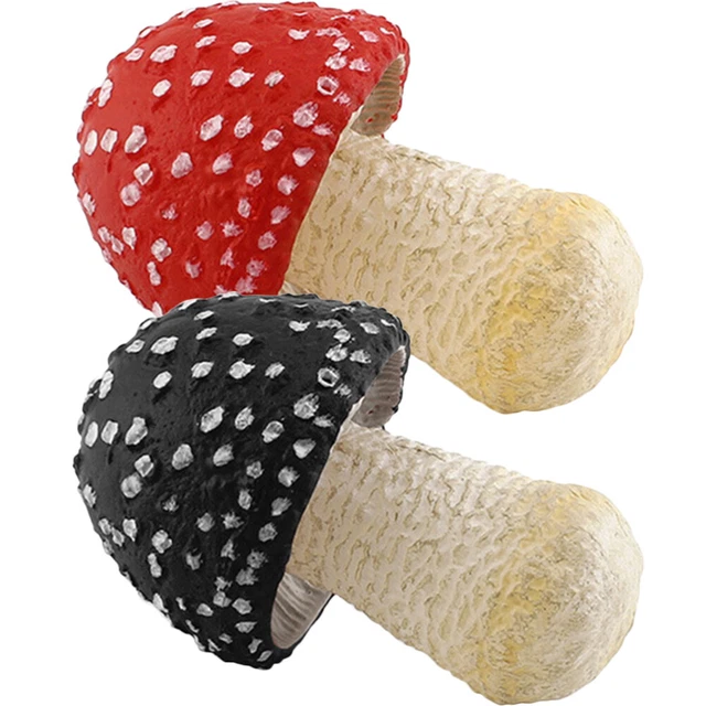 2pcs Simulation Miniatur Pilz Garten Terrasse Rasen Mikroharz Ornamente