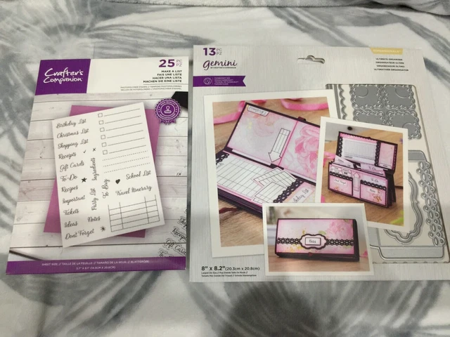 GEMINI ULTIMATE ORGANIZER Papercraft Stempel/Stanzen Abmessungen 8"" x ...