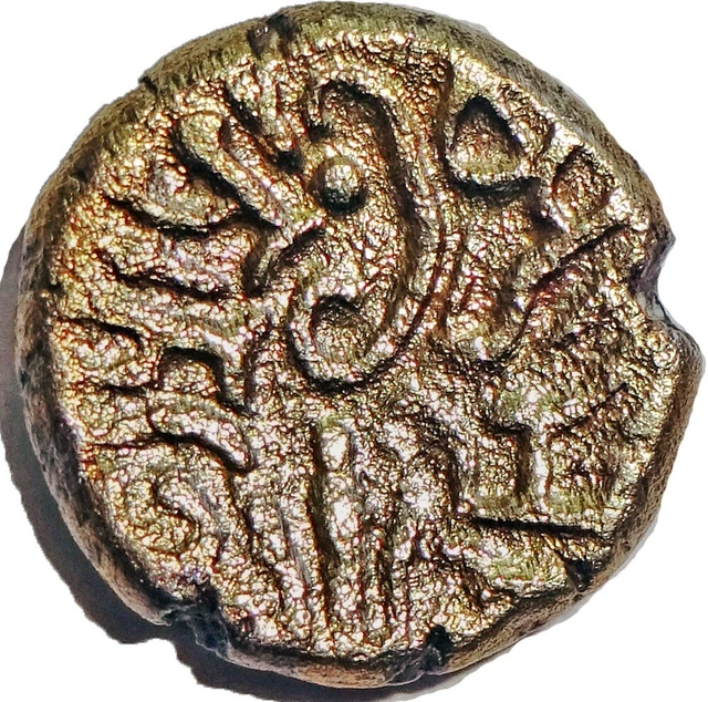 India Ancient - Maitrakas Of Vallabhi (500-600) Bhattaraka - Silver Drachm #Se68