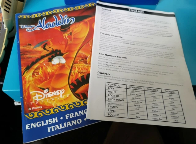 DISNEY'S ALADDIN (PC: Windows) Big Box £30.00 - PicClick UK