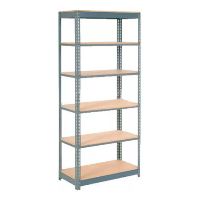 Global Industrial Heavy Duty Shelving 48"W x 24"D x 60"H With 6 Shelves Wood