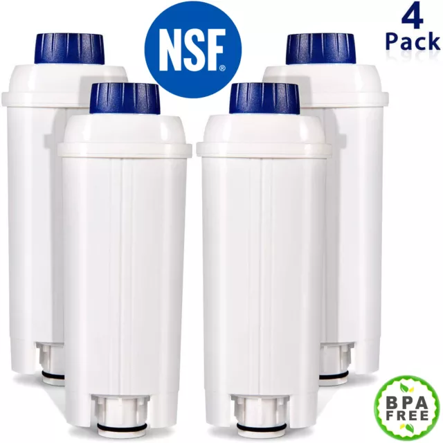 4 X Water Filter For Delonghi Magnifica S Automatic Coffee Machine ECAM22110SB