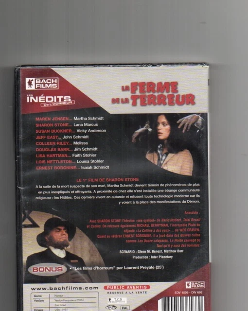 & LA FERME de la TERREUR" WES CRAVEN avec Sharon STONE DVD Neuf EUR 2