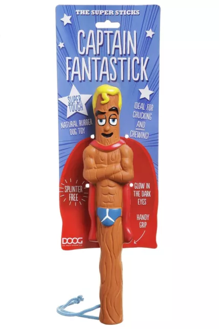 Floating Dog Toy/Fetch Stick, Recycled Rubber - Doog Captain Fantastic