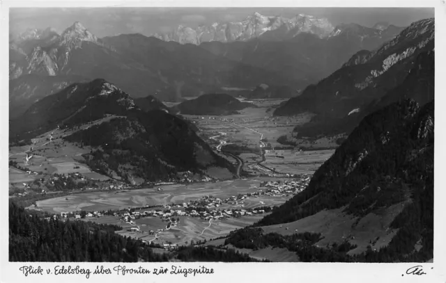 AK Pfronten (87459), Blick v. Edelsberg 1625 m nach Pfronten u. ins Vilstal, gel