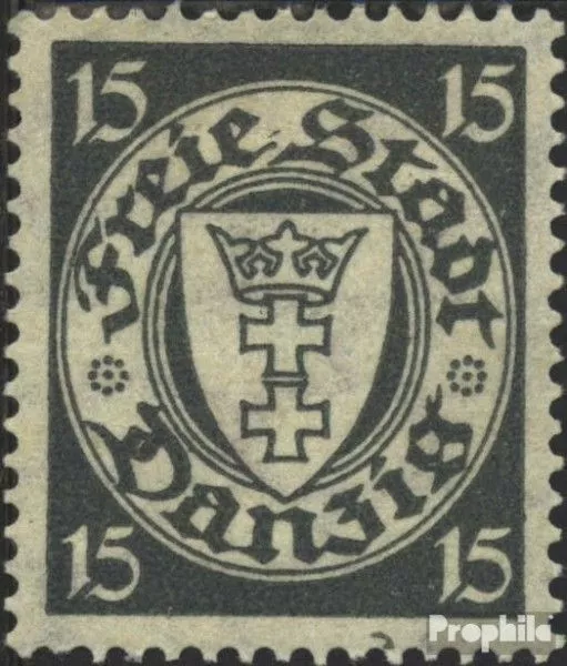 Gdansk 195x Un avec charnière 1924 Crest