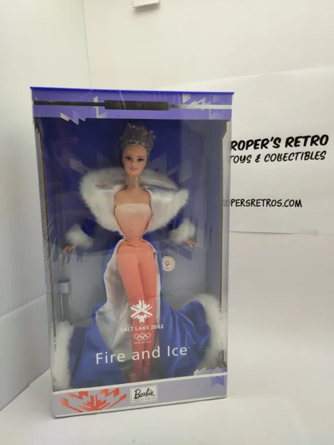 Vintage 2001 Mattel Barbie 2002 Olympics Fire and Ice Collectors Edition NEW