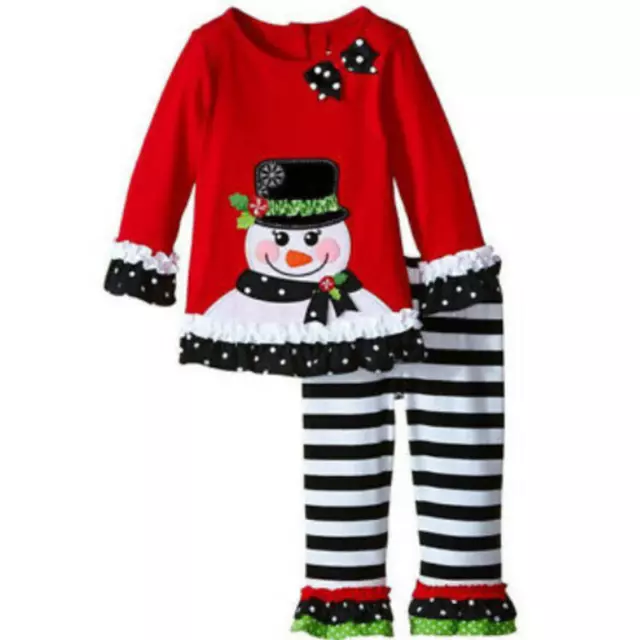 Two-piece Set Of Christmas Kids Clothing Santa Claus Costume With Lace Pants