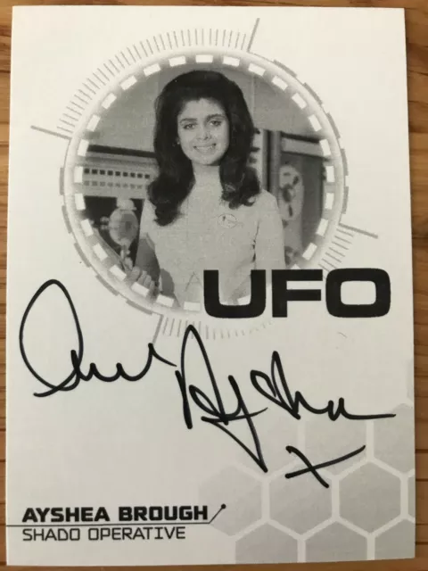 Ufo Series 3: Proof Autograph Card: Ayshea Brough As Shado Operative Ab1