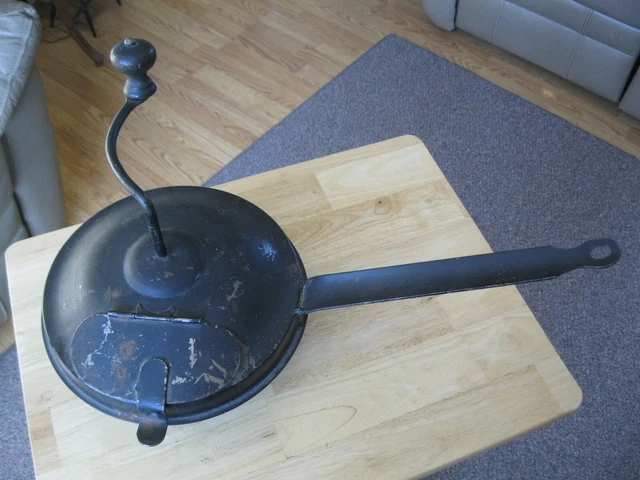 French Coffee Bean/Chestnut Roasting Pan  Antique Primitive circa 1800's