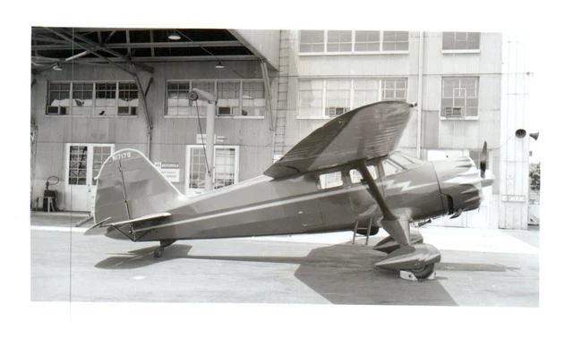 Stinson Reliant Gullwing Airplane Aircraft Vintage Photograph 5x3.5" N17179