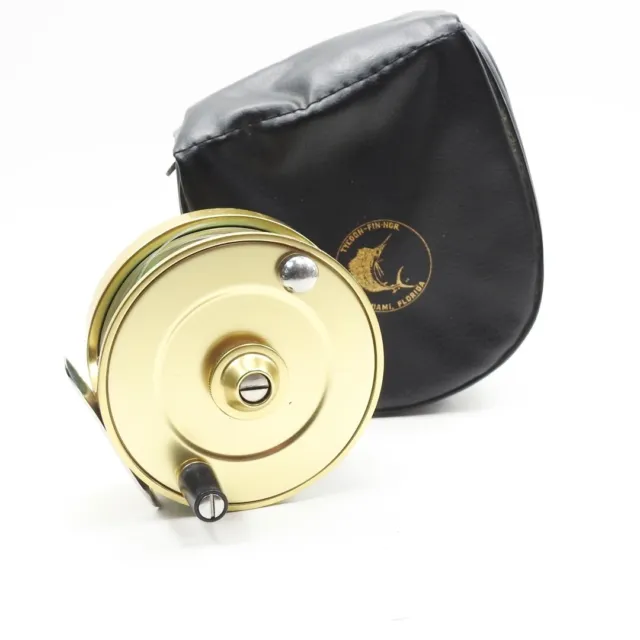 Fin-Nor No. 3 Direct Drive Fly Fishing Reel. Made in USA. W/ Case.