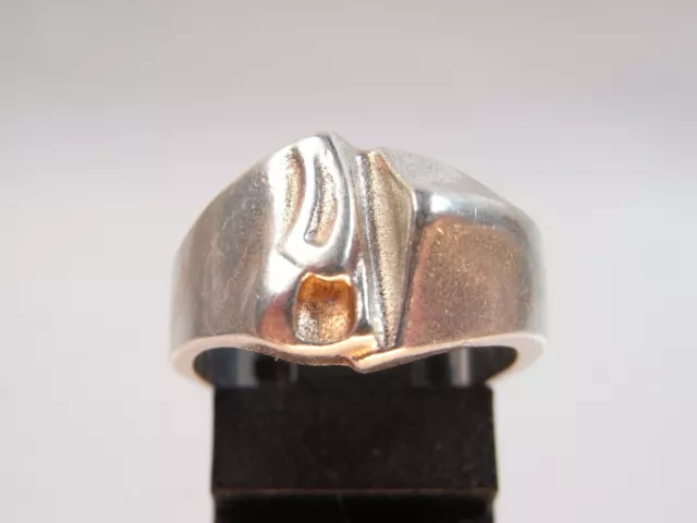 Schöner Björn Weckström Designer Ring 925 Sterlingsilber organisch Finnland 1984