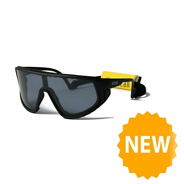 OCEAN KILLY WATER Floating Sunglasses Kiteboarding, Matt Black & Smoke Lens