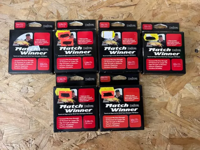 MATCH POLE CARP FISHING TACKLE - 6 x DAIWA MATCH WINNER LINE - NEW EX-DISPLAY MATCH POLE CARP FISHING TACKLE - 6 x DAIWA MATCH WINNER LINE - NEW EX-DISPLAY