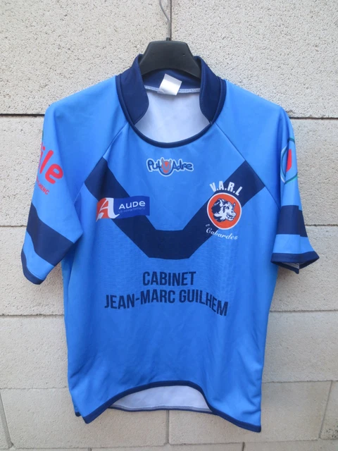 Maillot SCM rugby MAZAMET porté n°23 moulant shirt Kryate made in France L
