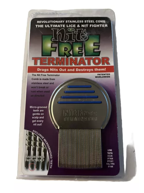 Original Nit Free Brand Terminator Comb removes head Lice