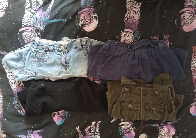 Girls Clothing Bundle Job Lot Skirts Dungarees Size 3-4 Years Next Lacoste etc