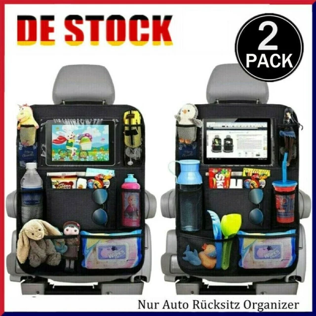 2X KFZ Rücksitz Multi Tasche Rücklehne Schutz Auto Organizer Aufbewahrung Fach