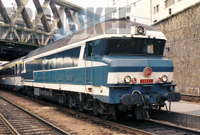 35mm Colour Negative SNCF French Railways Electric Loco 72051 c1995 France