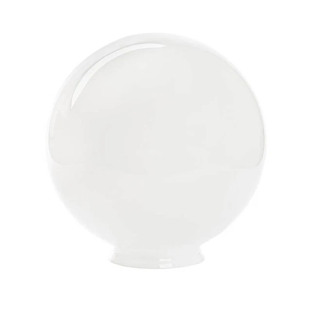 Kugelglas Weiß Glänzend 140mm – Opalglas Für E27 Fassung, Ersatzglas Für Lampen & Leuchten