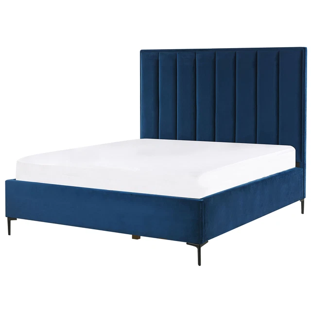 Ensemble de Chambre à Coucher Lit Double 140 x 200 cm avec Coffre et 2 Tables d 4