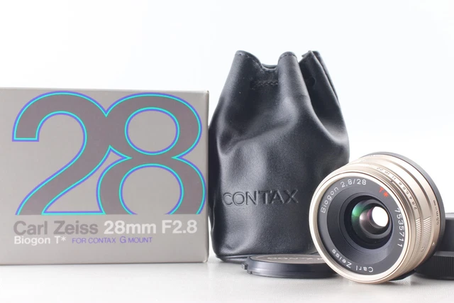 MINT IN BOX】 Contax Carl Zeiss Biogon T* 28mm F/2.8 Lens for G1