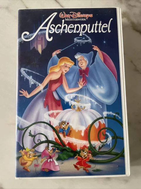 VHS Aschenputtel Walt Disneys Meisterwerk 0410/25 mit Hologramm Sammler Kassette