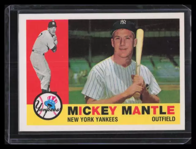 1996 Topps Mantle Redemption 10 Mickey Mantle 1960 Topps Sweepstakes /2500 (b)