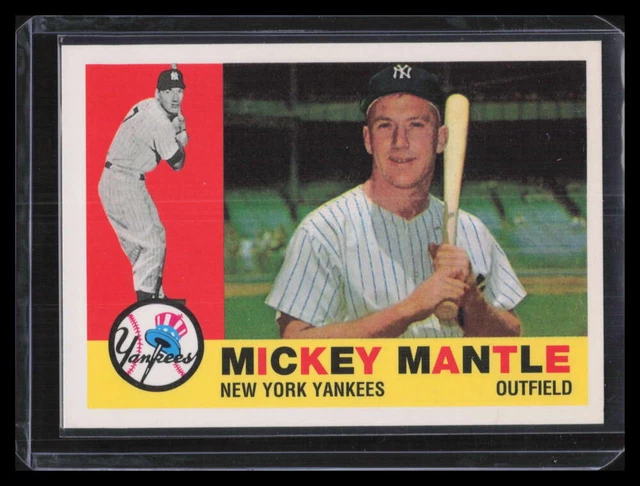 1996 Topps Mantle Redemption 10 Mickey Mantle 1960 Topps Sweepstakes /2500 (b)