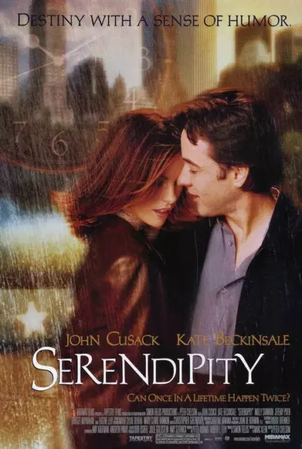 SERENDIPITY Movie POSTER 11 x 17 John Cusack, Kate Beckinsale, A