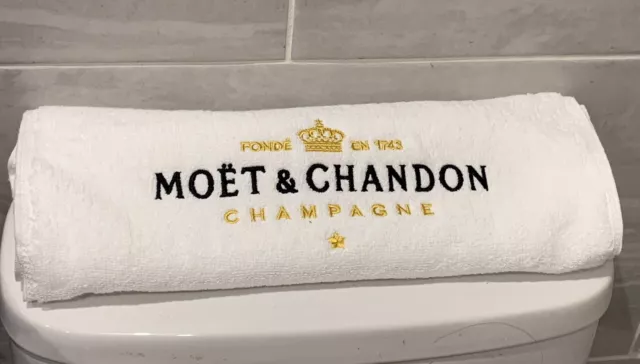 TOALLAS DE MANO MOET & CHANDON - CHAMPÁN - TOALLAS 100% ALGODÓN 35 X75cm.  Nuevo 🙂 🙂