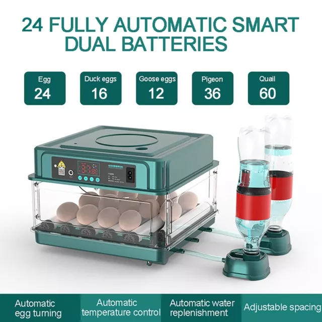 Egg Incubator for Hatching Egg Full Automatic Turning Duck Chicken Quail Pigeons