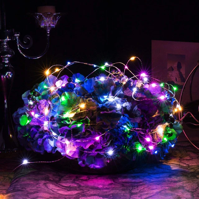 50 LED 5M USB Fairy Light Multicolor Wire String Strip Wedding Party Garland