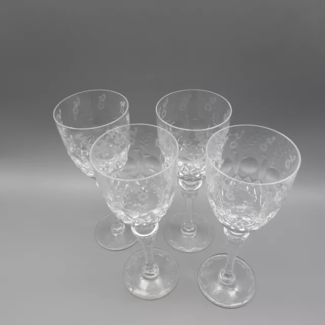 Vintage Wine Glasses Queen by Rogaska Crystal - Set of 4