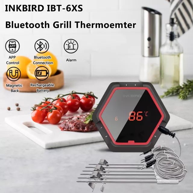 Multiple Meat Probes INKBIRD Digital cooking meat thermometer Bluetooth Oven BBQ