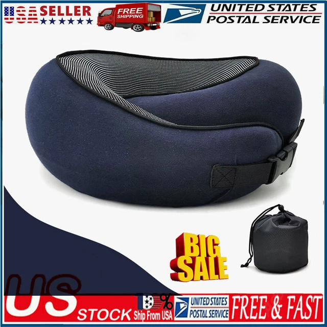 U Shaped Memory Foam Travel Pillow Neck Support Head Rest Plane Car Soft Cushion