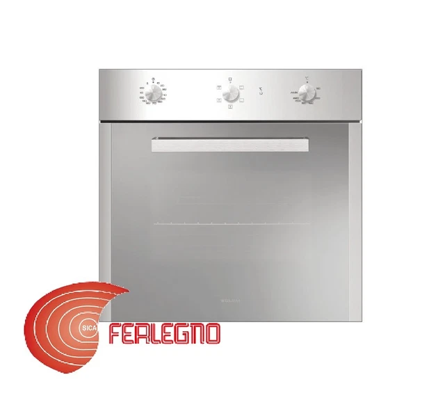Forno Incasso 60Cm Elettrico Ventilato Multifunzione 64Lt Cl.a Gfs52Ix Glem Gas
