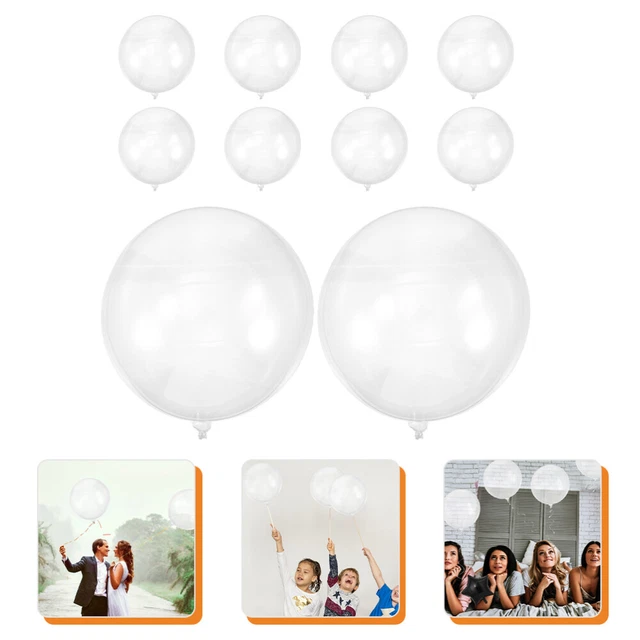 10pcs d'anniversaire ballons de fête transparent kit ballon kit festival
