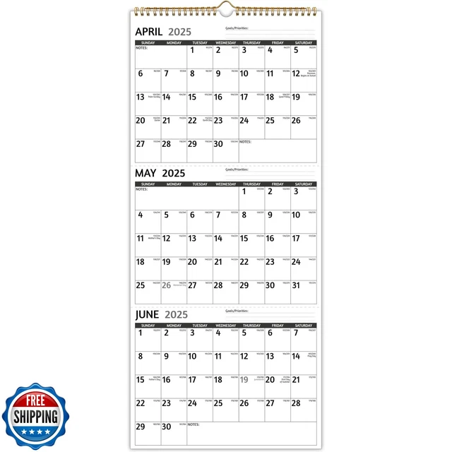thumbnail image 2 of 3 Month Wall Calendar | Planning Calendar 2026 - Annual 2 of 13