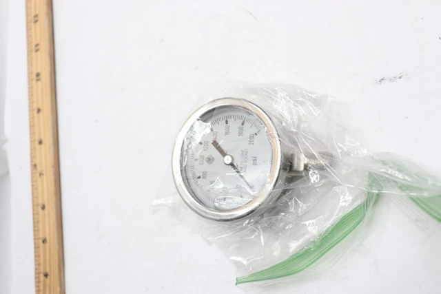 McDaniel Glycerin Filled Pressure Valve Gauge 0-1000PSI AB20711