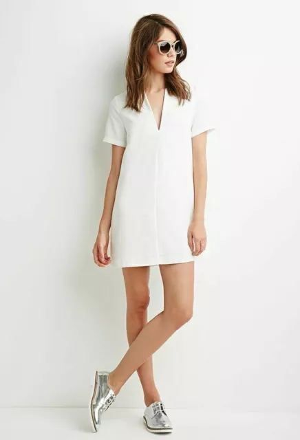 Chaud! Femmes Blanc Robe Cuir Véritable Peau D'Agneau Designer Soirée