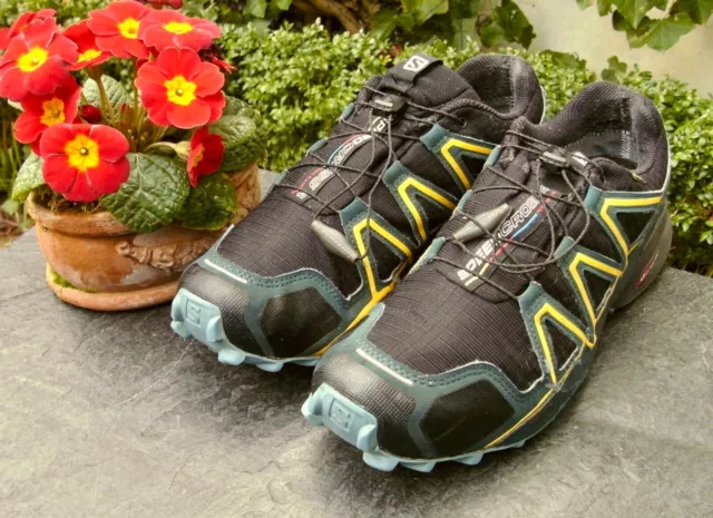 SALOMON 🇫🇷 Outdoor-Schuhe Gr.43 1/3 schwarz, contagrip® GORETEX® getr. NP:219€